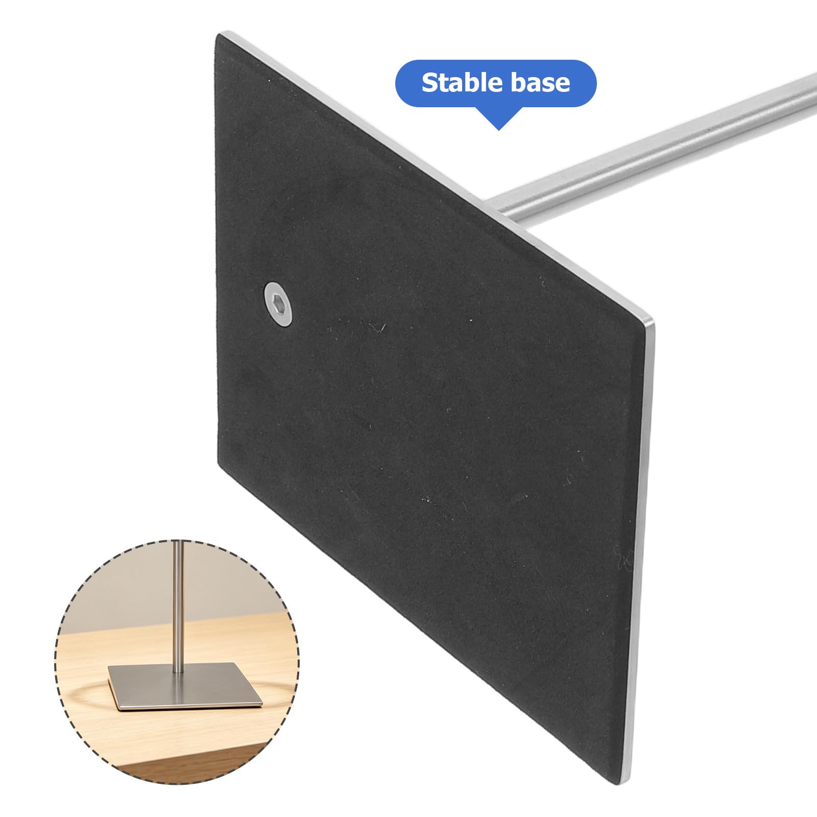 Expositor de Corbatas de Mostrador de Acero Inoxidable | Acabado Liso sin Rebabas, Soporte Vertical Estable, Evita Deslizamiento y Enredos, para Lencería y Hogares