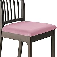 Vista 11 de Fundas de asiento de terciopelo para silla de comedor, fundas elásticas para sillas de comedor con lazos, funda protectora suave para cocina, hotel