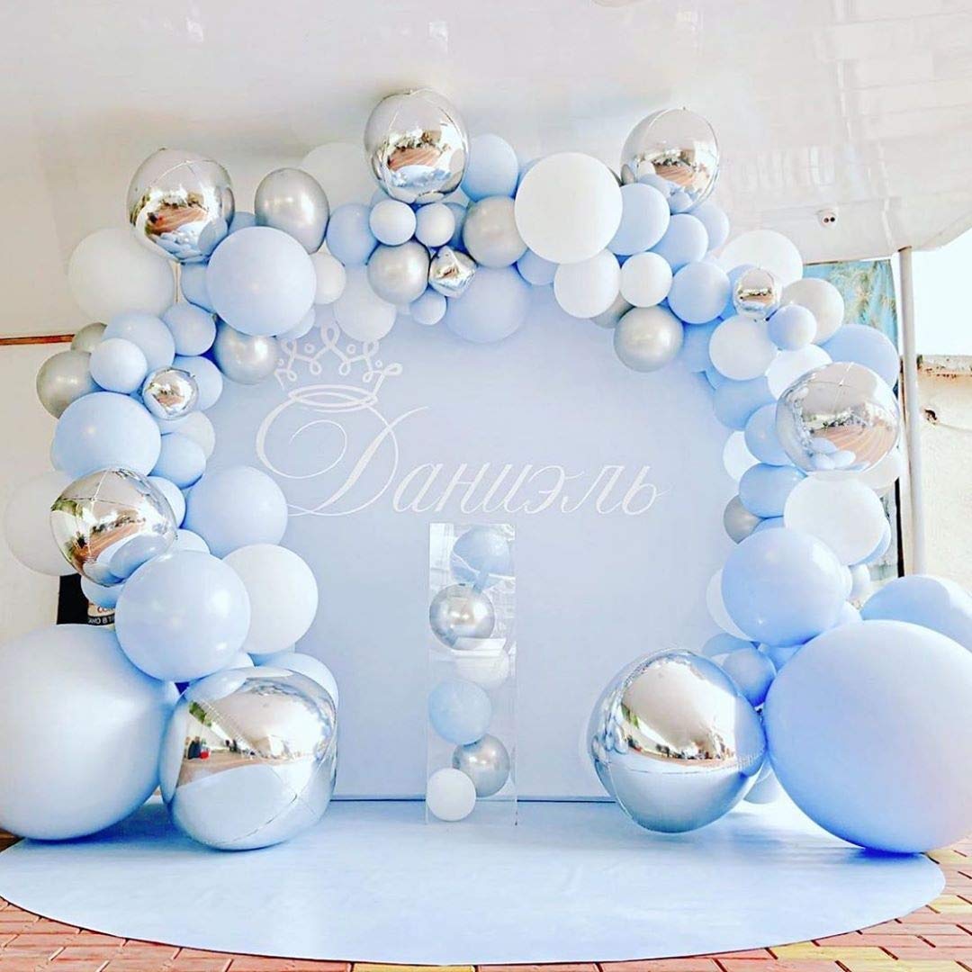 Buy GooParty 141pcs Macaron Blue Ocean Balloon Garland Rustic Wedding