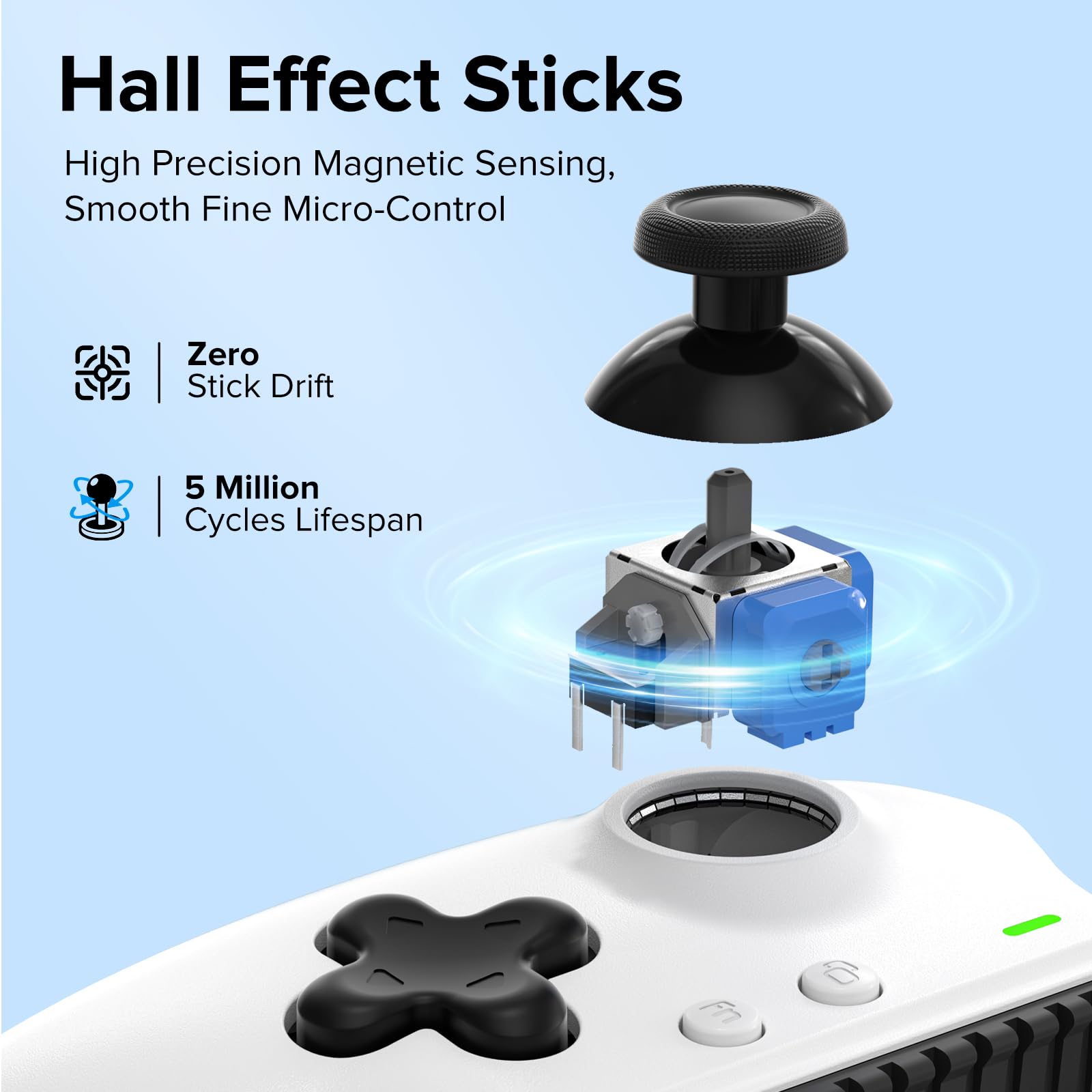 ZIKE Z331 - Controlador de juegos para iPhone 15/16/17 y Android, gamepad móvil USB C