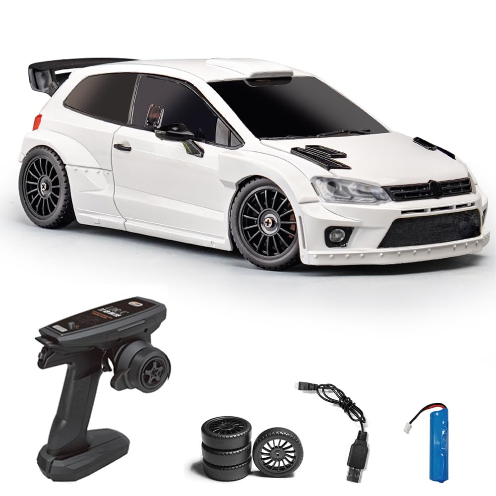 Coche teledirigido 1/28 2,4 GHz RC Coche Drift Car 4WD con luces LED Drift Car Drift Car como regalo de cumpleaños para niños y niños