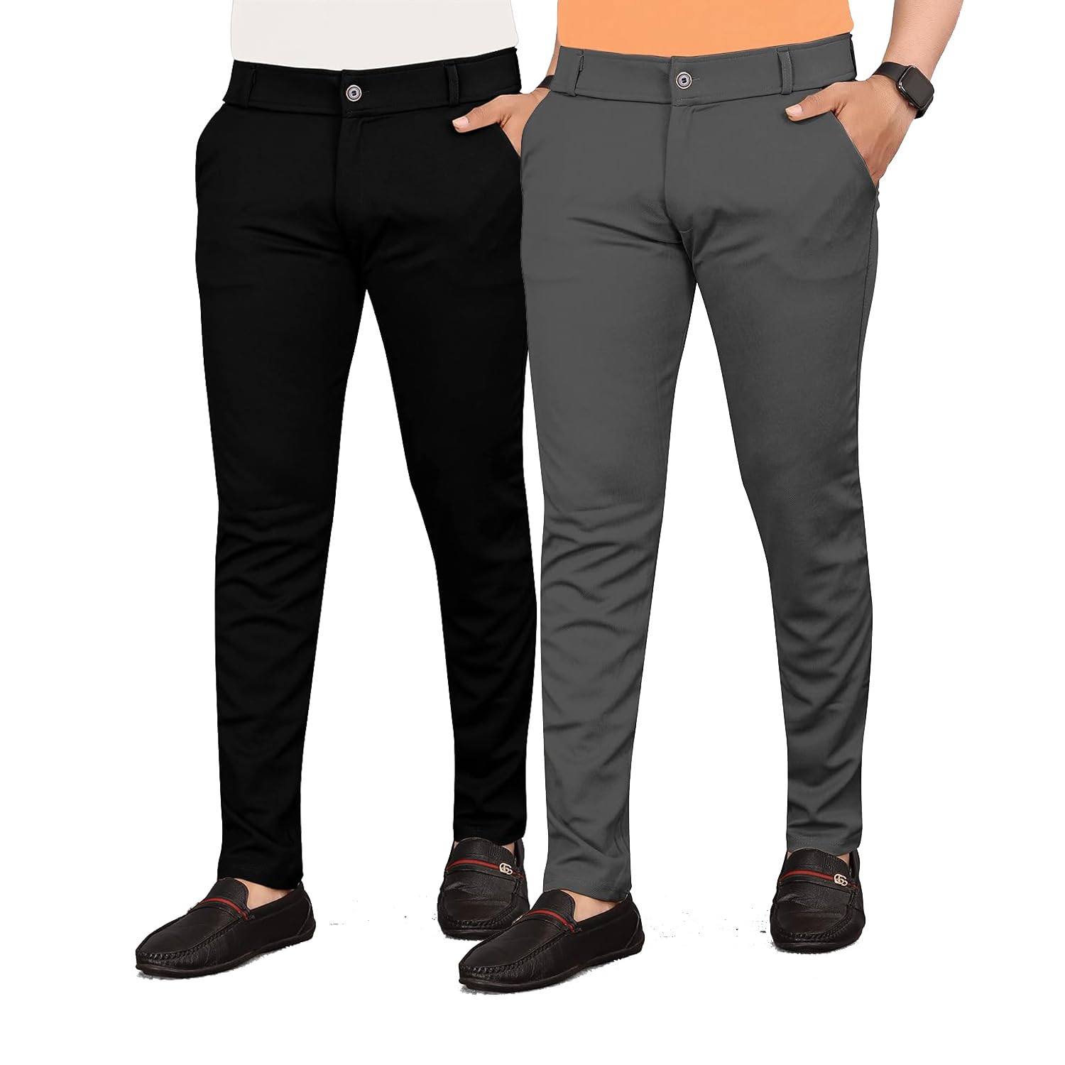 Mens Trending Lycra Trouser Pent with Comfortable Fitting for Dayli wear Casual Wear Formal Wear Pant-image-40