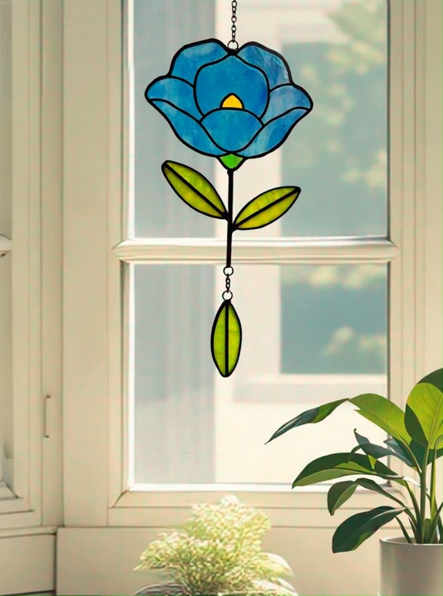 user Cardinal Stained Glass Window Hangings - 18734 From