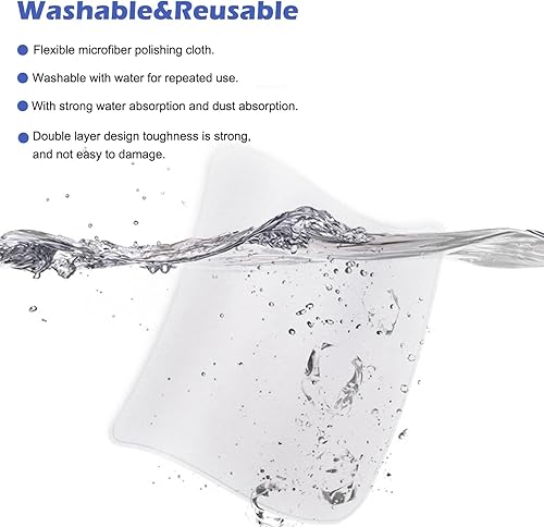 Miniatura 7 de 10pcs Polishing Cloth Screen for Apple Smart Phone Nano-Texture Screen Cleaning Cloth for Laptop Mac Watch Display Cleaner Soft and Safely Screen