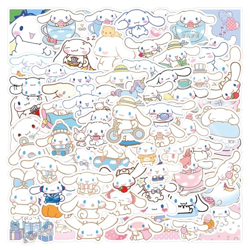 120PCS Cinnamoroll Stickers for Kids Vinyl Waterproof Decal for Water Bottle Laptop Toy Sticker for DIY Decorate Bumper Phone Hard Hat Kids Teens Gifts (Cinnamorol)