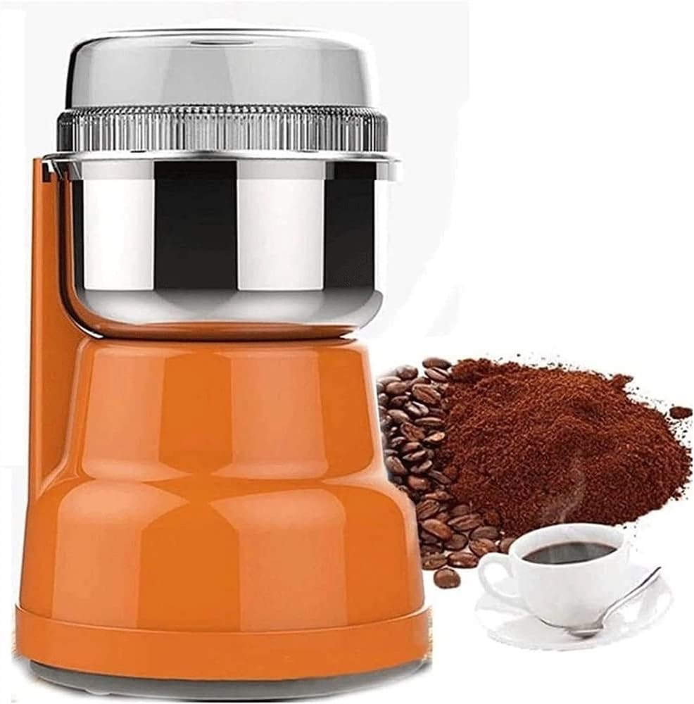 Electric Coffee Grinder - Spice Grinder, Herb Grinder with Stainless Steel Blades, 300W, Electric Grinder for Coffee Beans, Herb, Spices, Peanuts, Grains and More