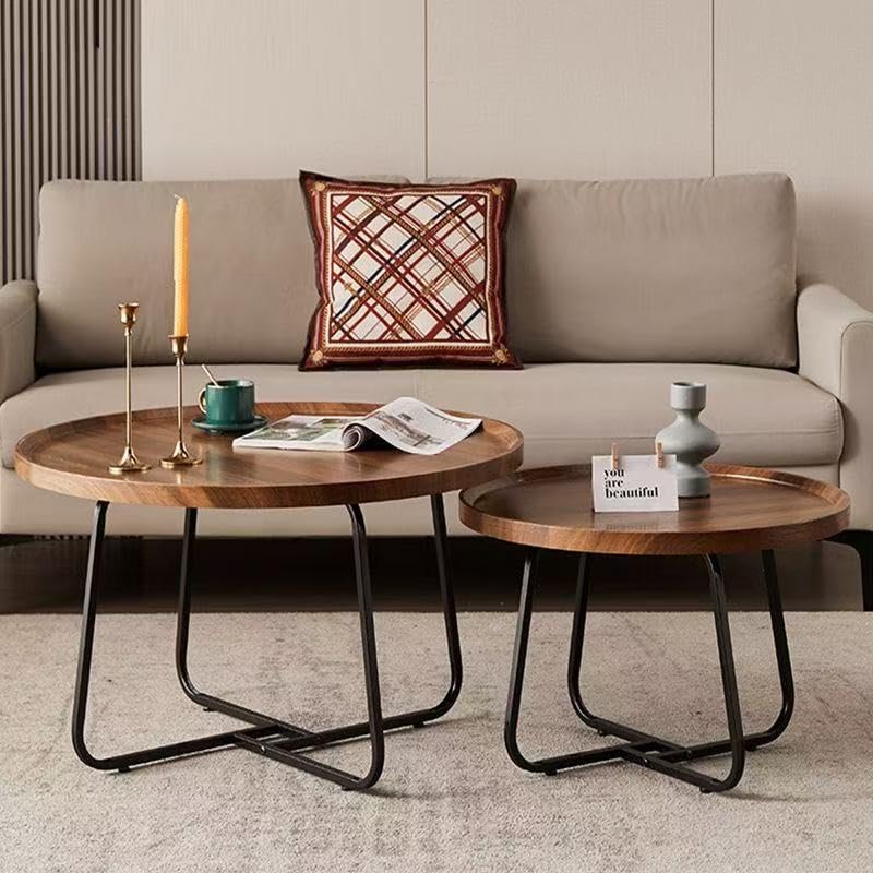 VEEZHA ネストテーブル ローテーブルおしゃれ マルテーブルコーヒーテーブル Amazon.co.jp: VEEZHA ネストテーブル 丸 ローテーブル ガラス