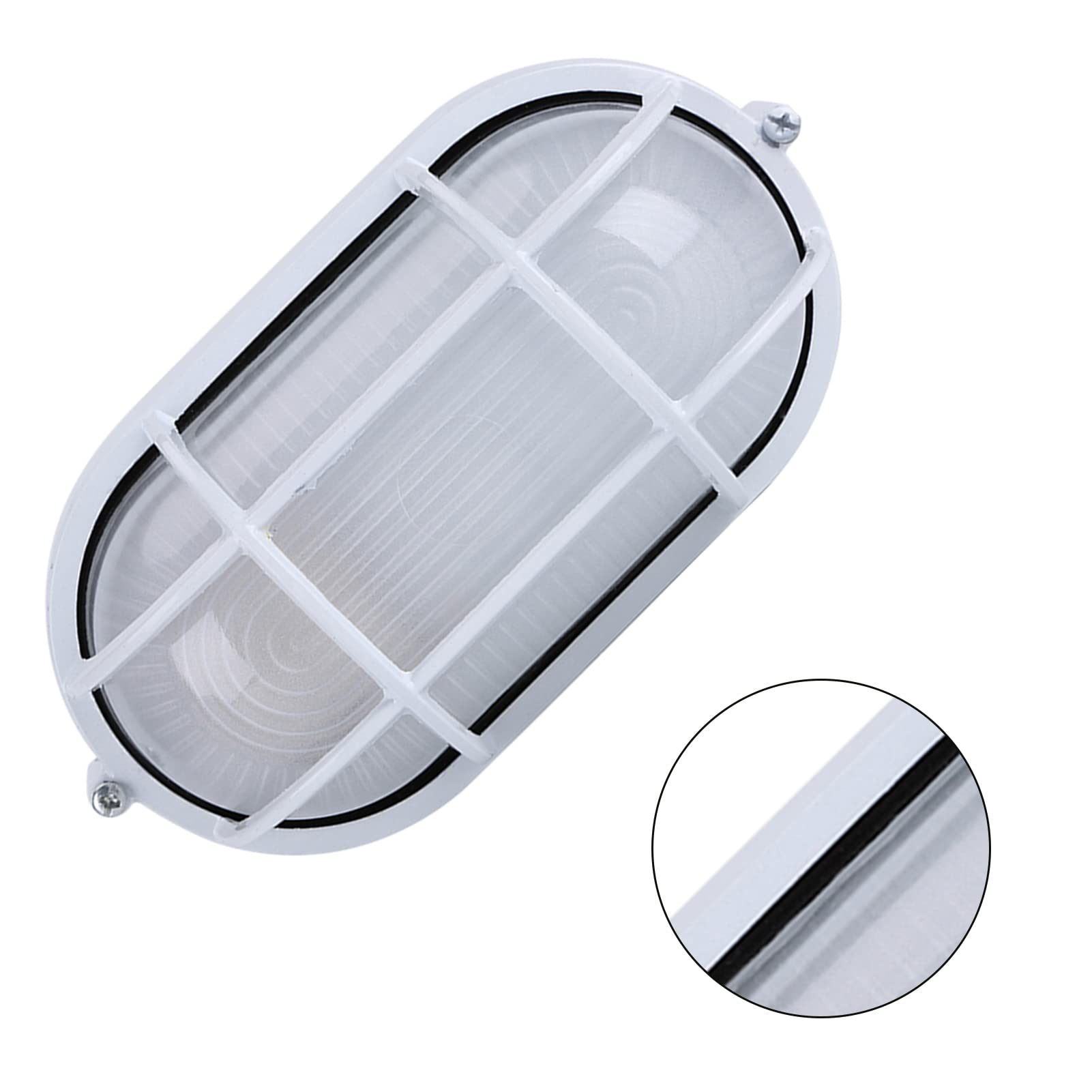 Lámpara de Sauna, Lámpara a Prueba de Anti-alta Temperatura, Ovalada/redonda a Prueba de Humedad 220 V 60 W Clásica para Sala de Masajes Sala de Sauna en Casa Sala de (Tipo 2)