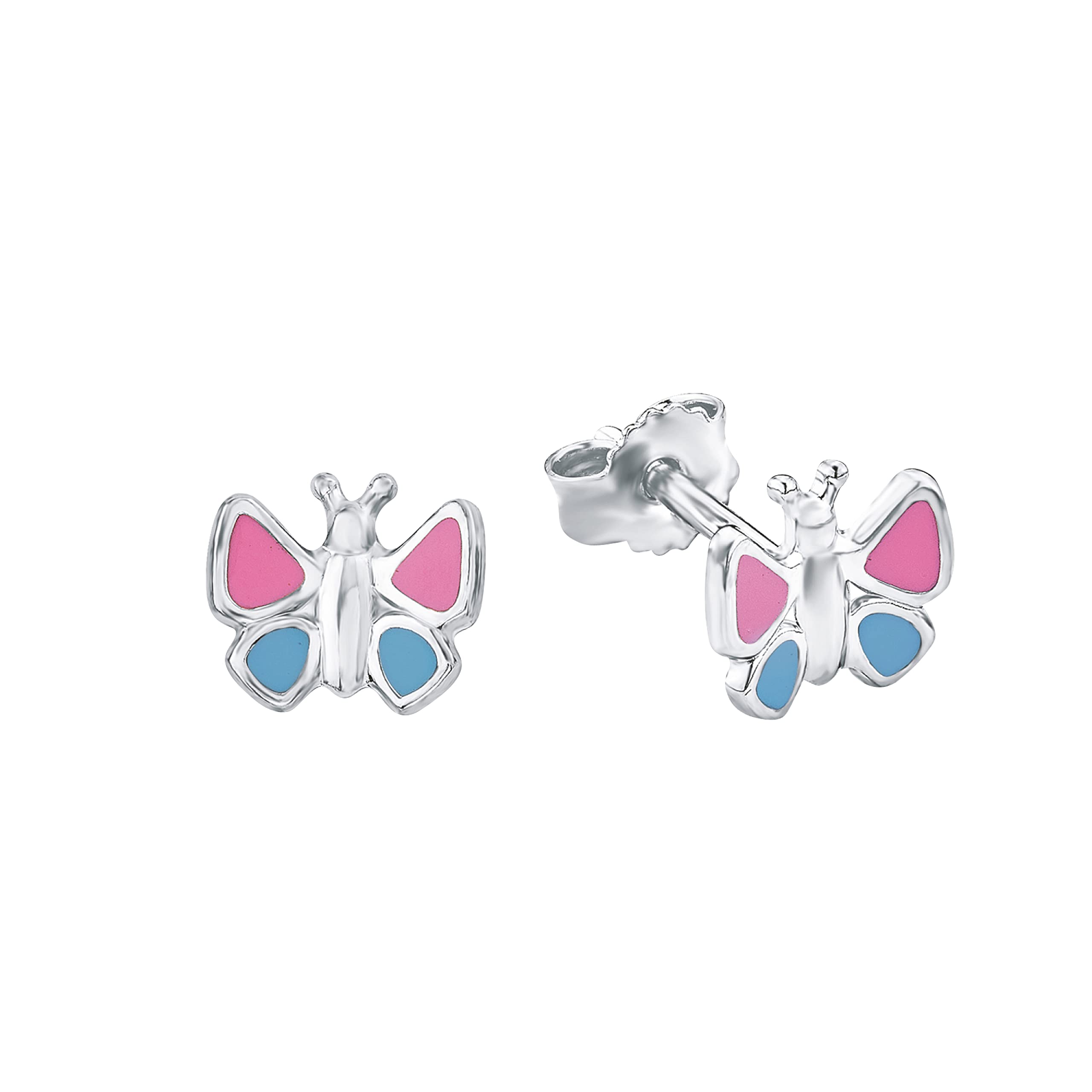 Amor Stud earrings Ear jewelry, 7 cm, Multicolor, Butterfly, Comes in jewelry gift box, 9211173