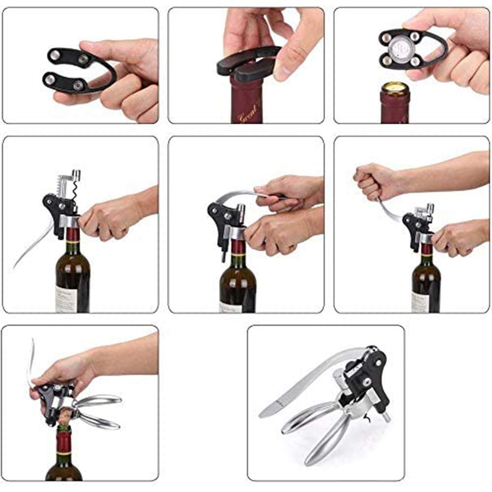 Yeglg Rabbit Wine Corkscrew Opener, Metal Wine Bottle Opener, Best Housewarming Gift for Women and Men, Silver - Image 3
