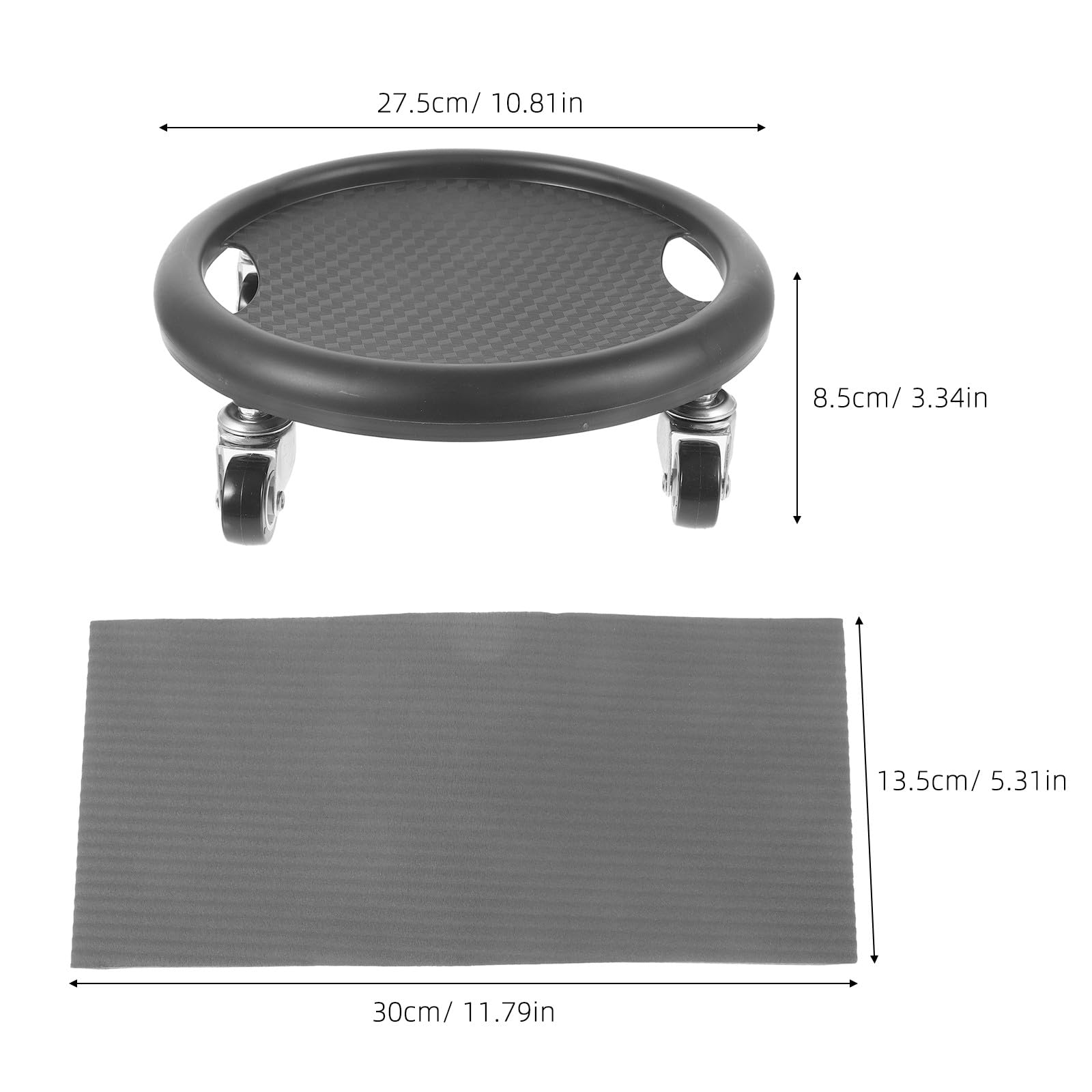 Discos Deslizantes para Ejercicio Abdominal Almohadilla, Equipo de Fitness Portátil y Silencioso, Disco Abdominal Negro Tamaño Mediano para Entrenamiento en Casa y Color Aleatorio