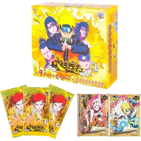 McKona Anime Naru-to Trading Cards Trading Card Booster Gift Collection for Kids Adult and Teen Gifts 180 Sheets Set, McKona (Naru-to) Cover