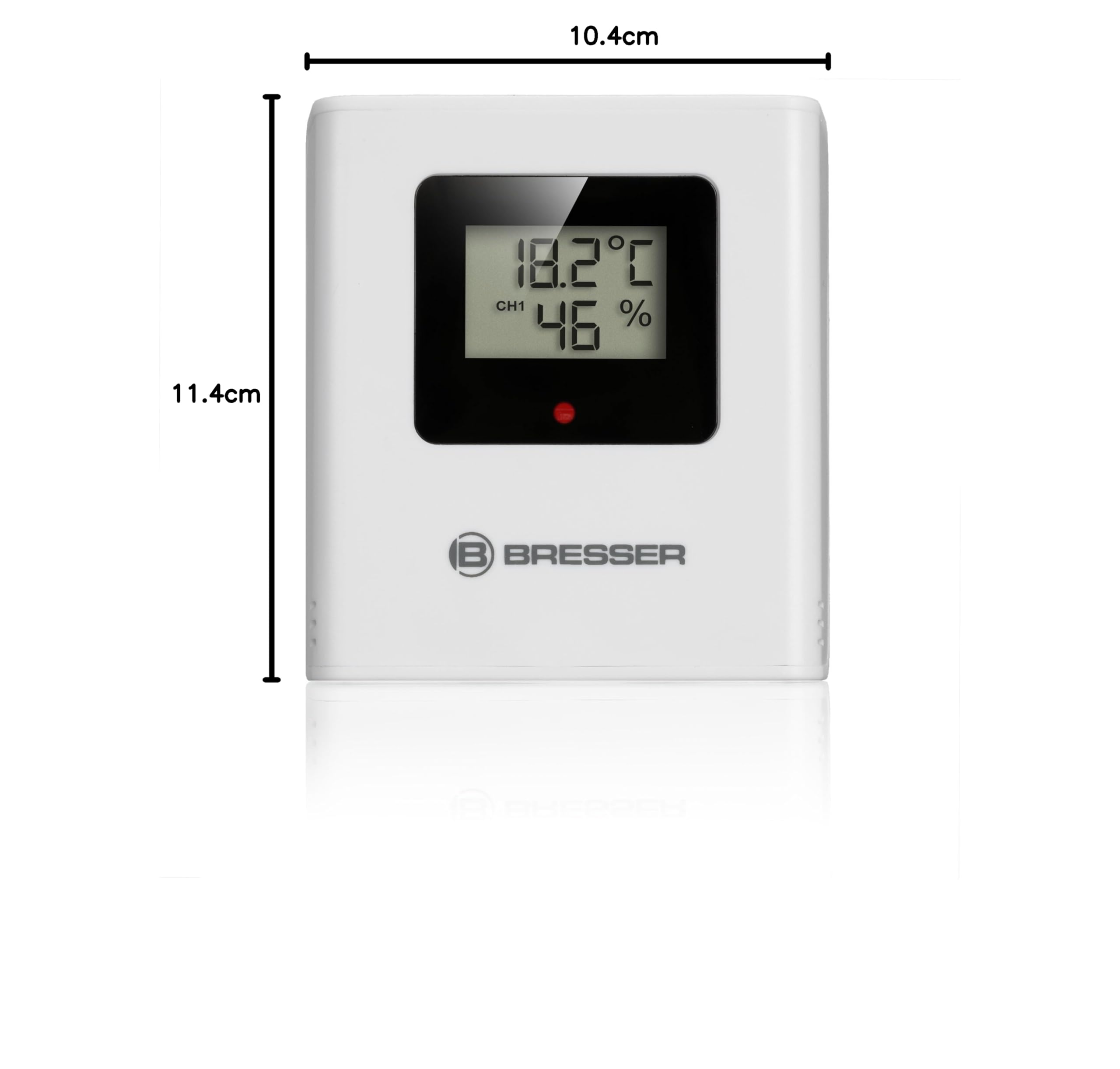 Bresser Termo-Higrómetro Set con 3 Sensores Inalámbricos Temperatura Humedad Pantalla Alarma