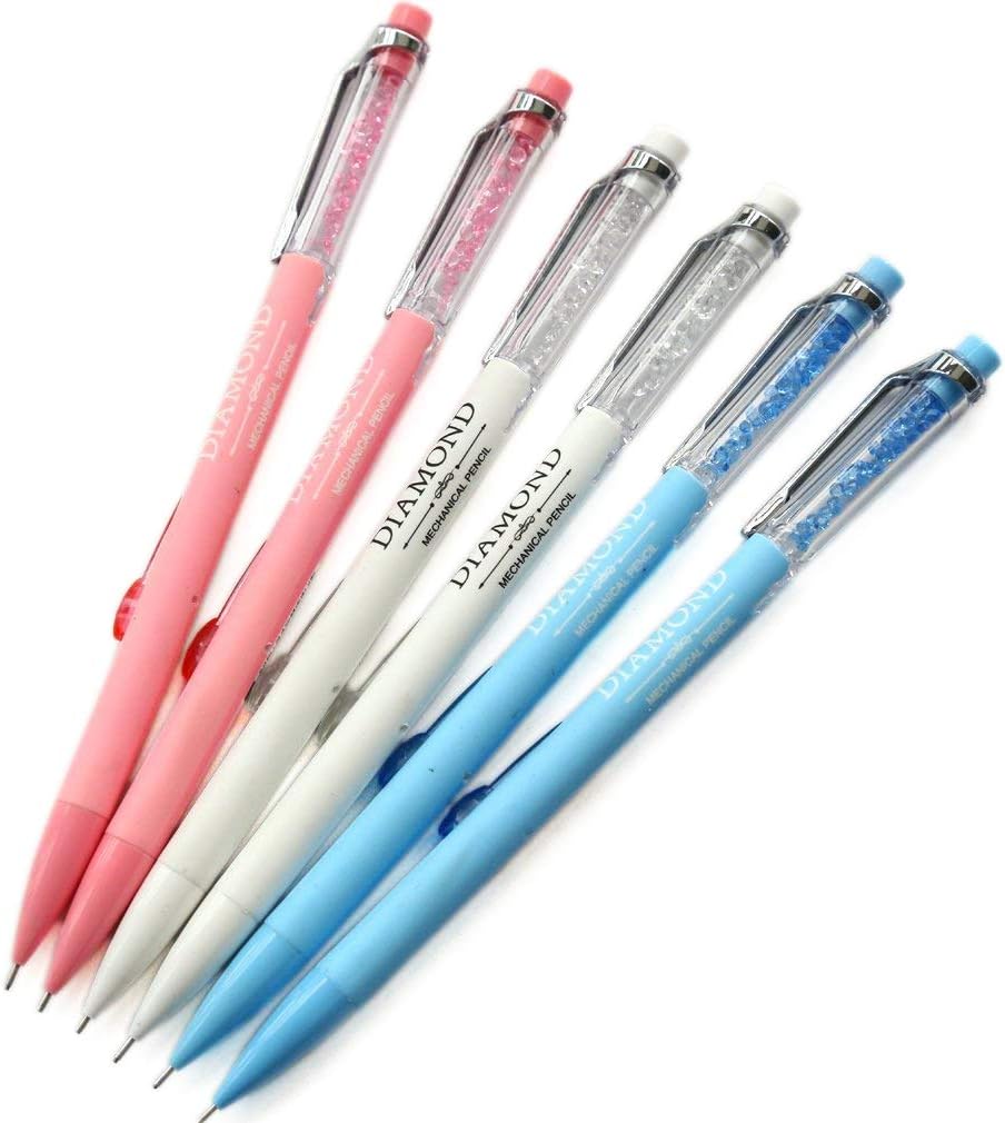 Amazon Com Ganssia Colorful Fancy Design 0 7mm Mechanical Pencils Pack Of 6 Pcs Office Products