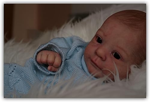 Miniatura 3 de Zero Pam Muñecas Reborn de bebé real realista Reborn Boy de 19 pulgadas Realisitc Reborn Muñecas que se ven reales de cuerpo suave, muñecas recién