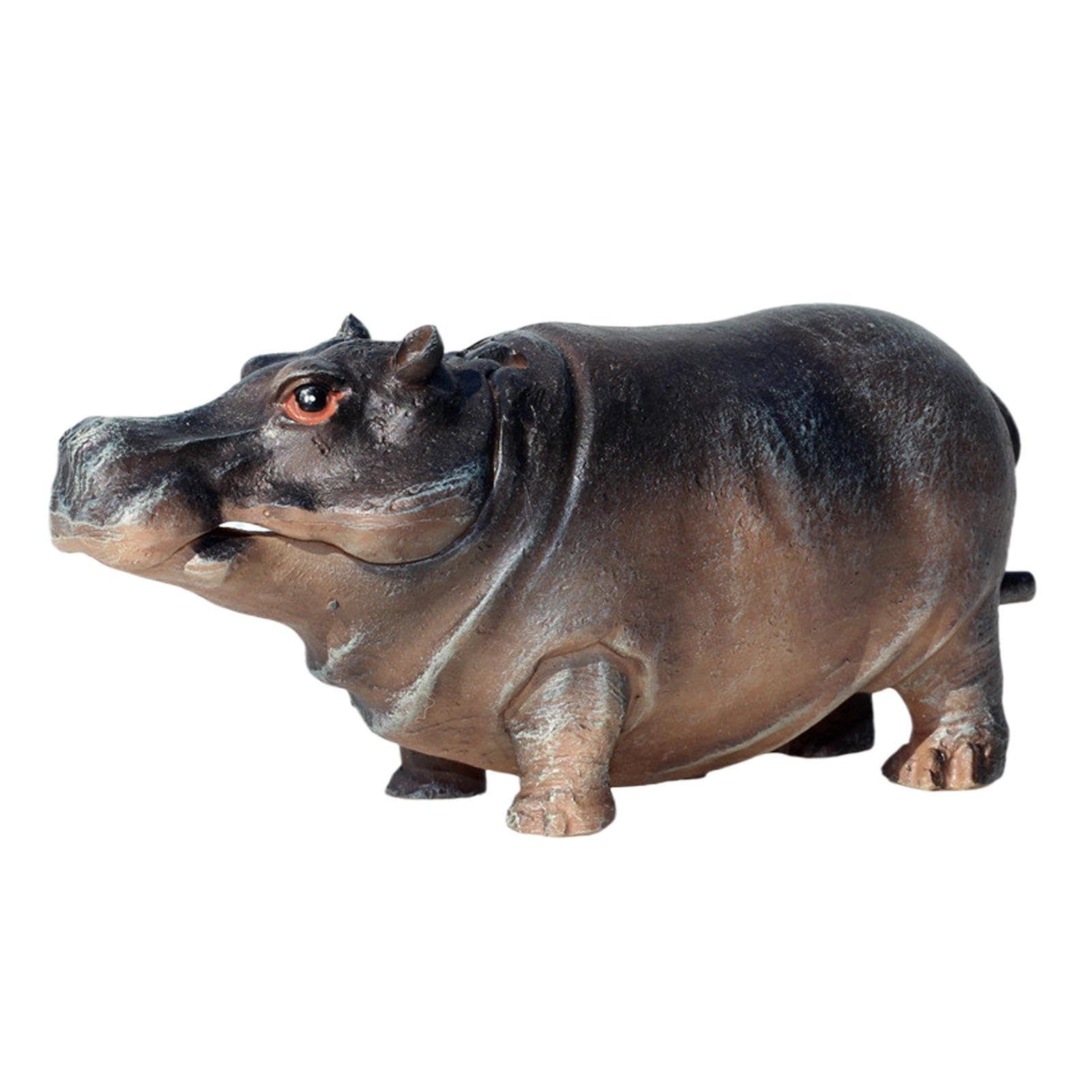 Aquarium Air Bubbler, Hippo Oxygen Fish Pump, Fishes Tank Accessories, Realistic Air Stone Decoration, Decorative Aquariums Oxygens Supply for Fishes, Aquatic Landscapes