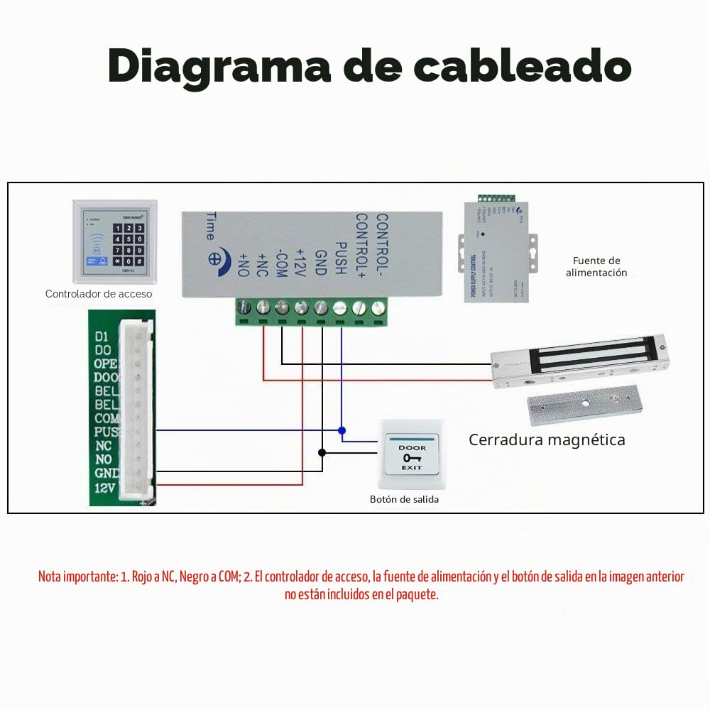 YAVIS Cerradura electromagnética impermeable DC 12V, 280KG/600LBs, superficie cepillada, modelo NC, soportes Z & L incluidos, ideal para sistemas de control de acceso