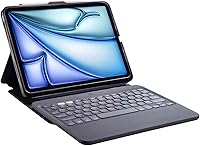 Vista 19 de ZAGG Pro Keys - Funda desmontable y teclado inalámbrico para Apple iPad de 10.2 pulgadas (Gen 9, 8, 7) - Emparejamiento Bluetooth, teclas