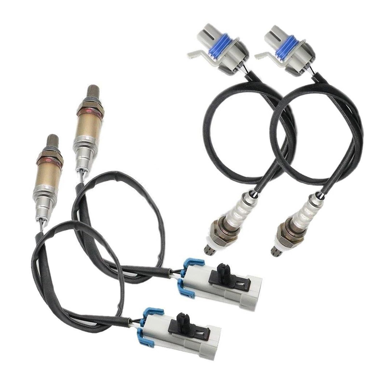 4 pièces, pour Chevrolet, pour Silverado 1500, pour Tahoe, pour Avalanche, pour Suburban 2008-2012 Capteur d'oxygène O2 Capteur d'oxygène en amont en aval Capteur Lambda