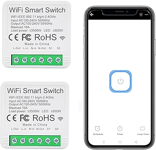 EweLink 16A Mini WiFi Relay Module Smart Switch,DIY Wireless Light Switch Voice Control Outlet for Smart Home Automation,C Price In India