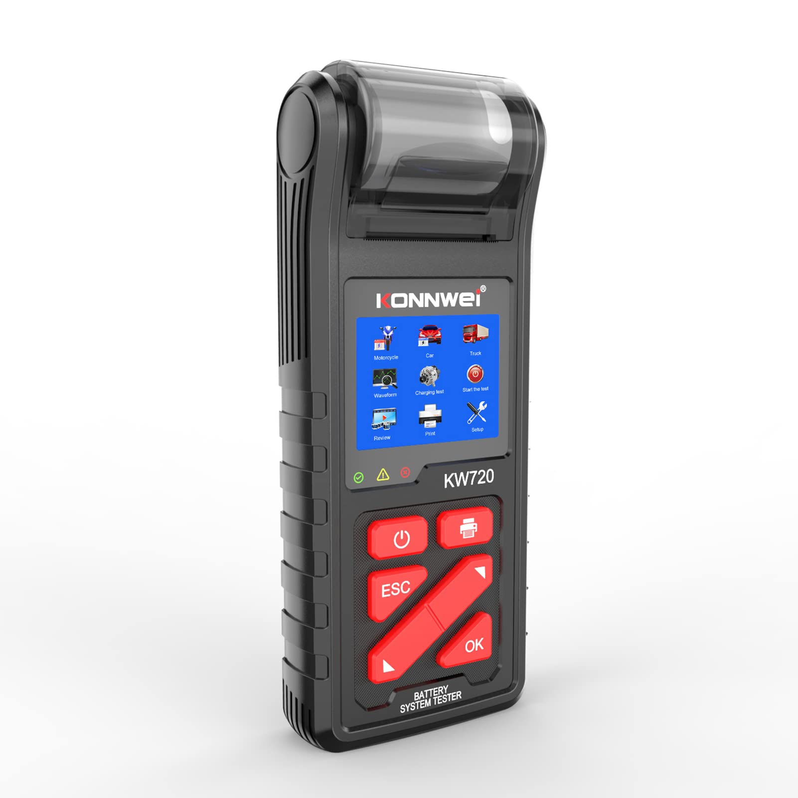 Amazon.co.jp: Hosioe 統合プリンター付きKW720カーバッテリーテスター