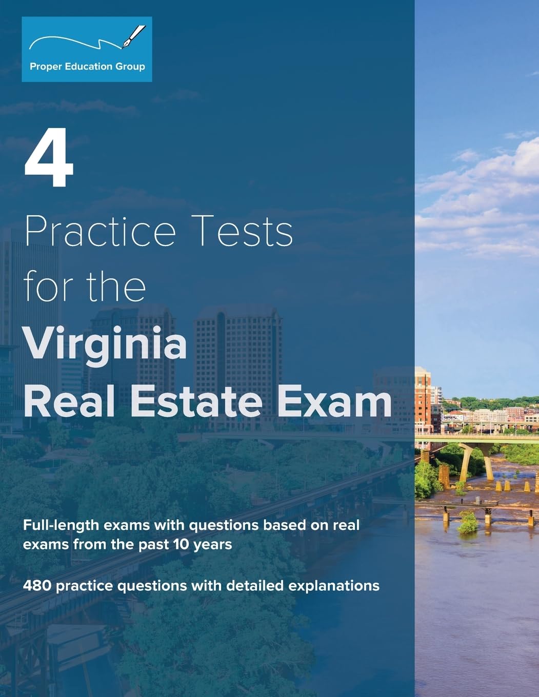 4 Practice Tests for the Virginia Real Estate Exam: 480 Practice Questions with Detailed Explanations