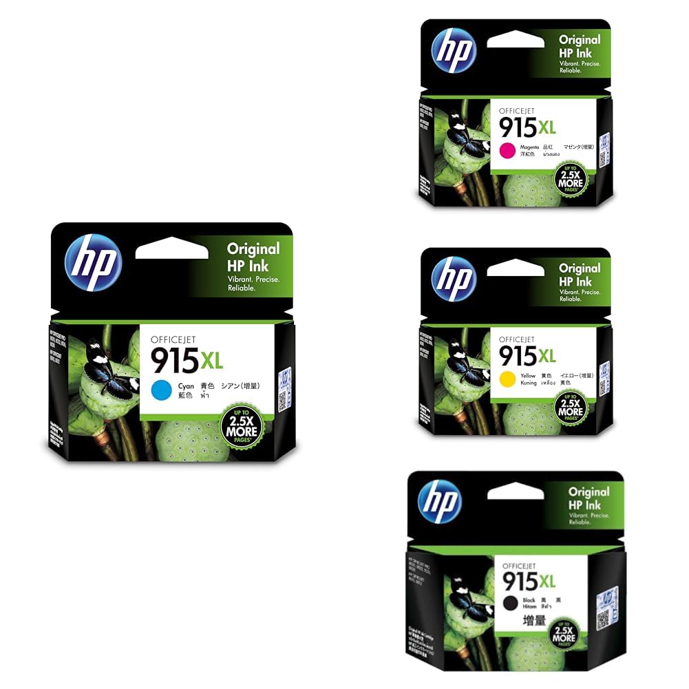 Amazon.co.jp: HP 915XL 4色インクセット : パソコン・周辺機器