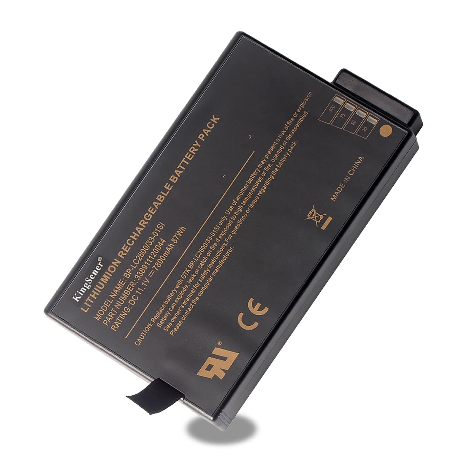87Wh BP-LC2600/33-01S1 BPLC2600 Battery for Getac M230 X500 V100 V200 V1010 S400 Notebook BP-LP2900/33-01PI 338911120104 BP3S3P3450P-01 441847500001 11.1V