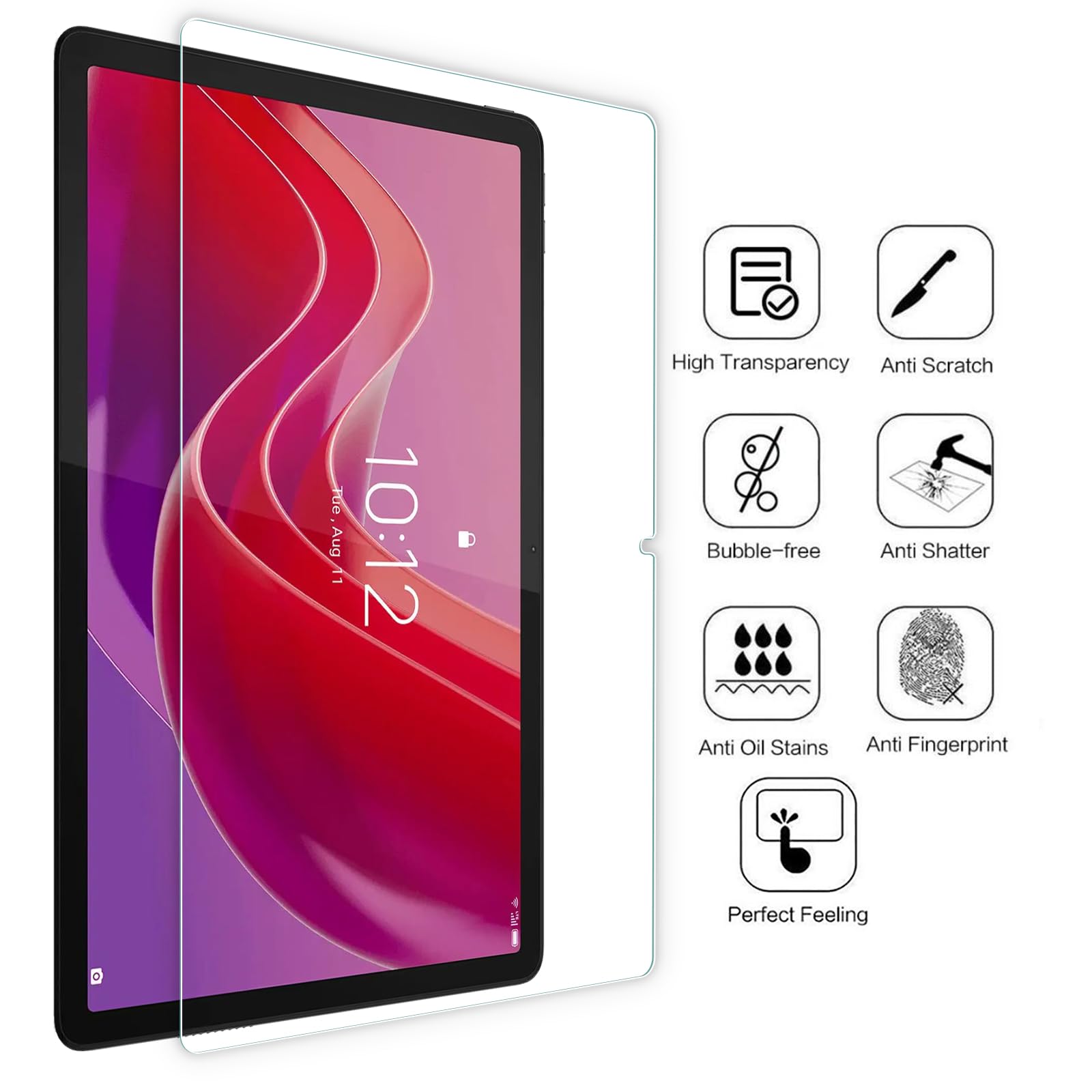 WD&CD 2 Pack Screen Protector Compatible with Lenovo Tab M11 11 Inch, Tempered Glass Film ?Anti Scratch ??Anti Bubble??High Definition?