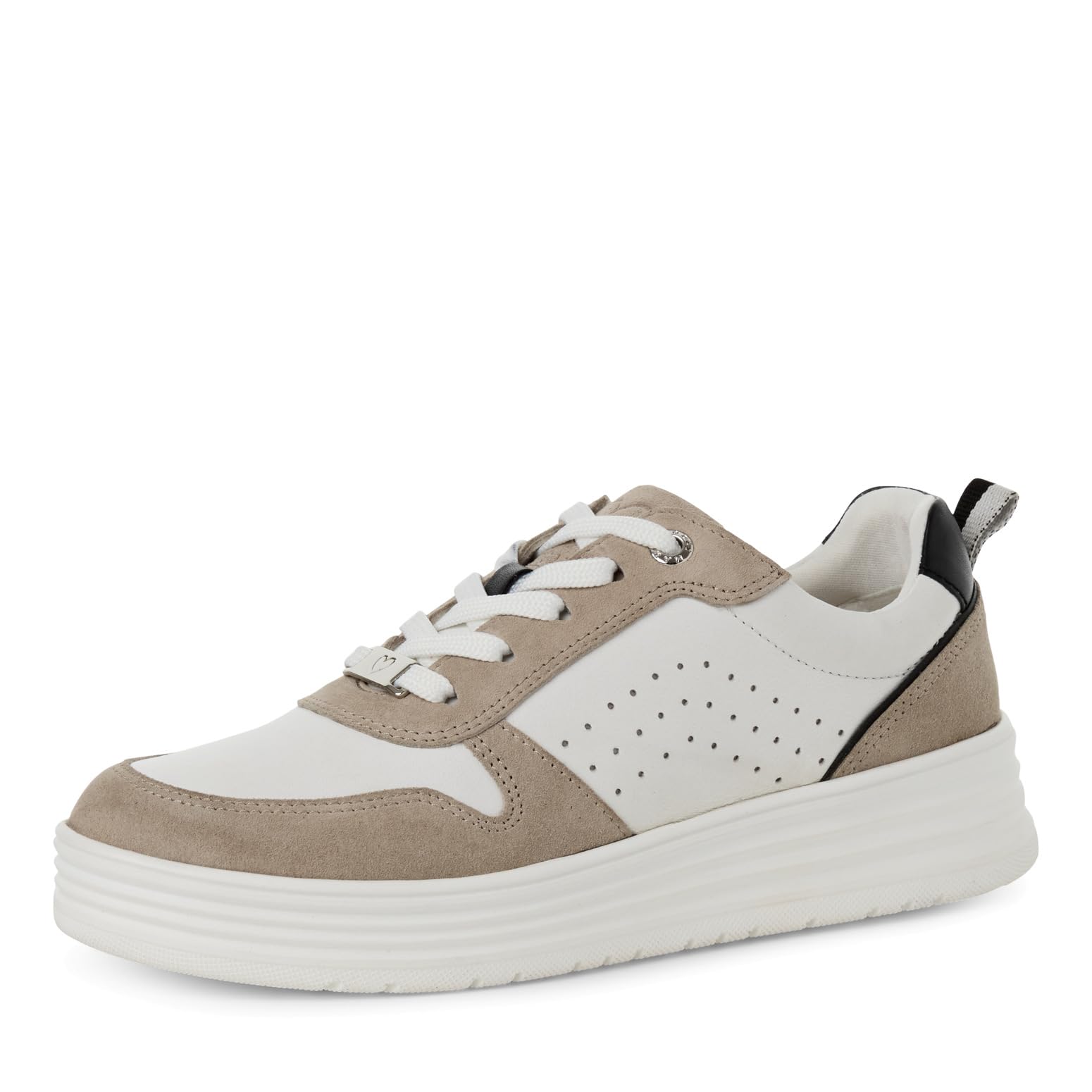 MARCO TOZZI Women's Damen Sneaker 2-23700-44, White Comb, 3.5 UK