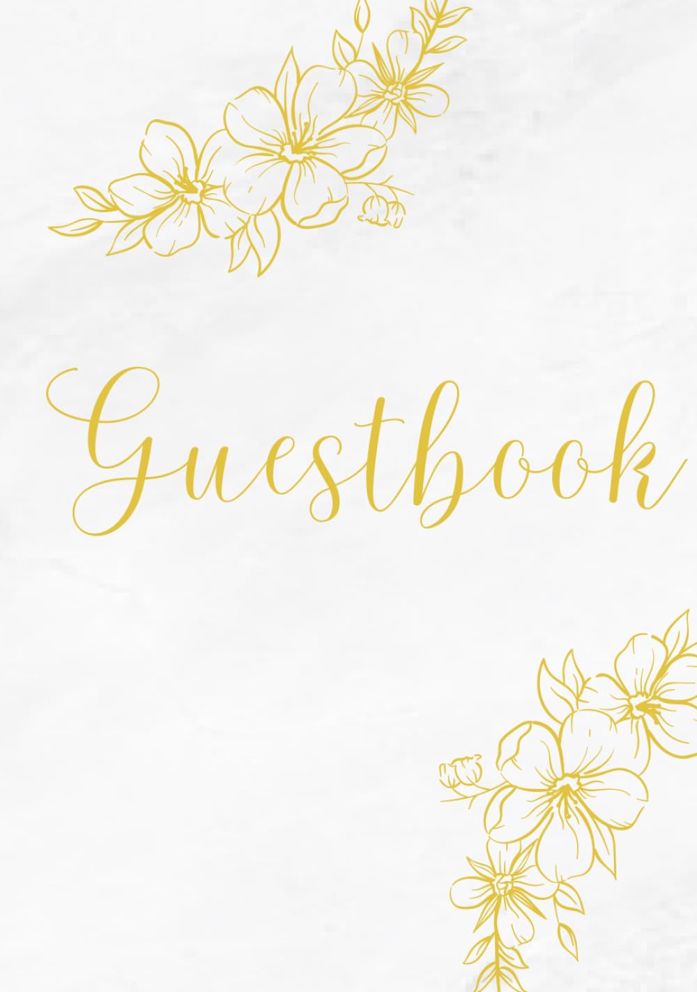 Livre d'or mariage marbre blanc rigide pour protéger vos messages des invités