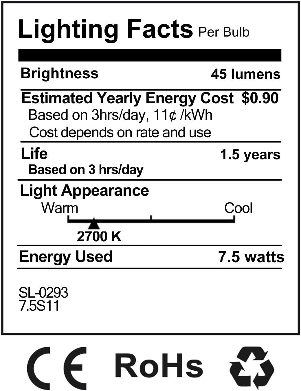 Frее Shірріng оƒƒеr Sterl Lighting – 7.5 Watt Light Bulbs S11 120V 2.36Inch 45 Lm Signal and Indicator E26 Round Night Lights Medium Base for Toys or Appliances Incandescent 2700K Warm White Clear – 12 Pack