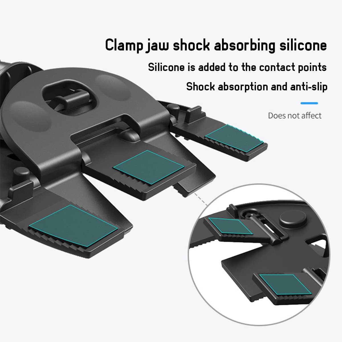 Car Phone Holder for CD Slot, Cell Phone Mount for CD Player, Magnetic or One Button Release, Silicone Pad Protection and 360° Rotation, Compatible with All iPhone, Android, Smartphones Clip/Black