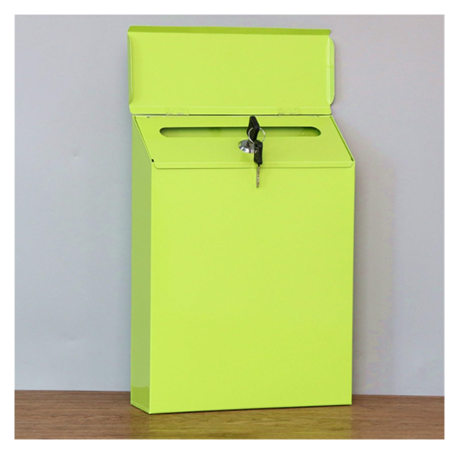 Metal Mailbox Mailbox Locking Wall Mounted Comment Drop Box Payments Holder Postbox(Grün)