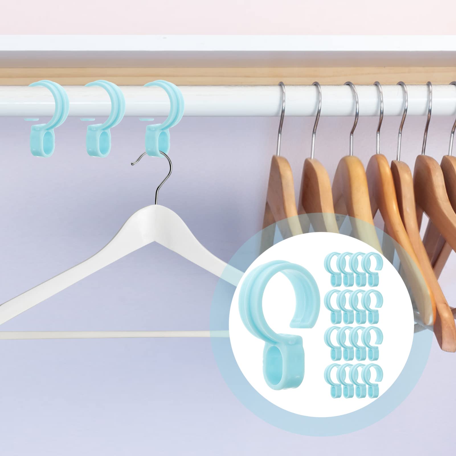 Lot De 25 Crochets Coupe-Vent Antidérapants Pour Étendoir à Linge – Cintres Solides Et Résistants Au Vent, Idéal Balcon Et Extérieur