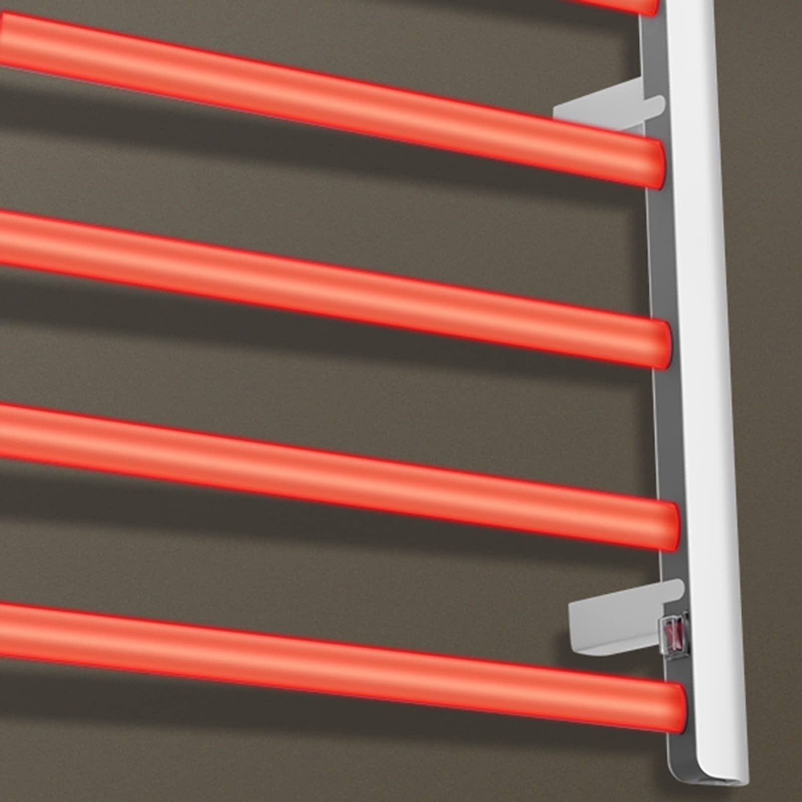 Radiador Calentador de Toallas eléctrico para baño, Ahorro de energía, Calentamiento rápido, toallero eléctrico - Aluminio Espacial