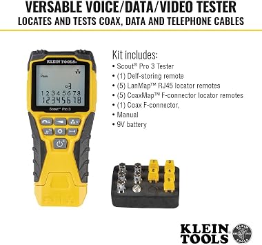 Klein Tools VDV501-851 Scout Pro 3 Tester Starter Set Cable Tester
