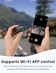 Apexcam K80 4K Mini Action Cam,POV Caméra avec 64GB Mémoire intégrée, 20MP WiFi EIS Mini Caméra du corps, Caméra de sport portable Vlogging,10M Caméra sous l'eau,Thumb Taille Corps Caméras vidéo montés
