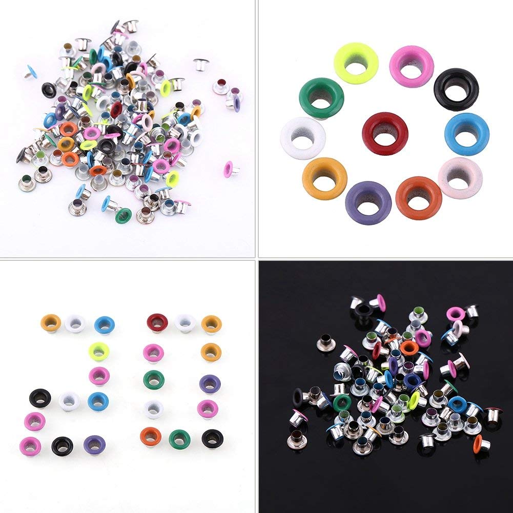 500 Pz Occhielli In Metallo 3mm Rotondi Per Scrapbooking Card Making Craft E Occhielli Caldi In Pelle