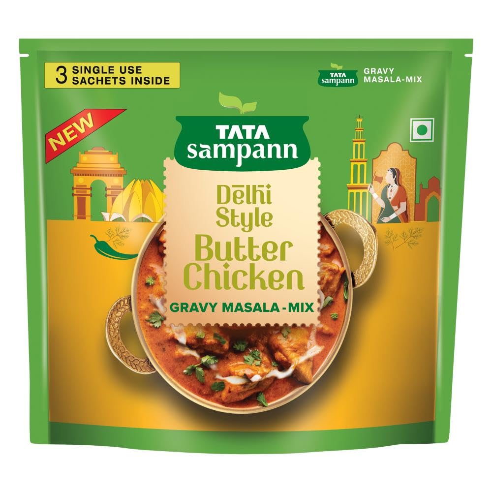 Tata Sampann Delhi Style Butter Chicken Gravy Masala Mix, 45 g-picture-21