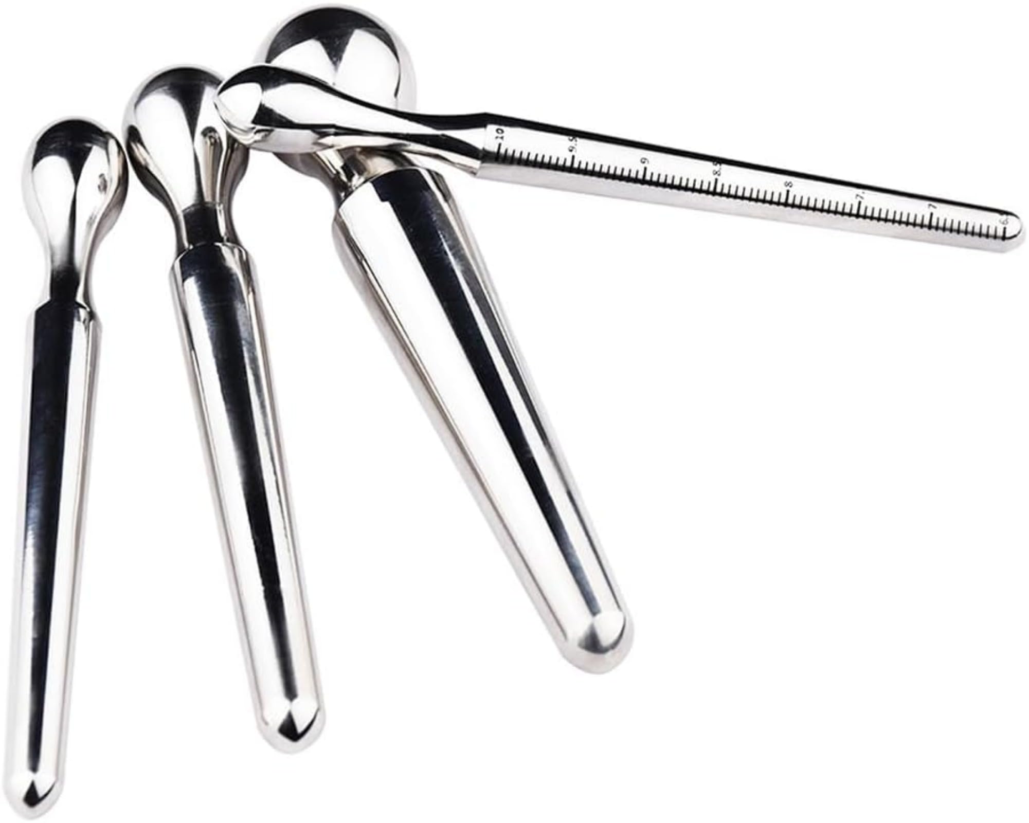 Dilatatore uretrale in acciaio inossidabile - plug per pene per giocattoli sessuali SM - sonda e stimolatore uretrale - catetere uretrale per il massaggio prostatico negli uomini(S)