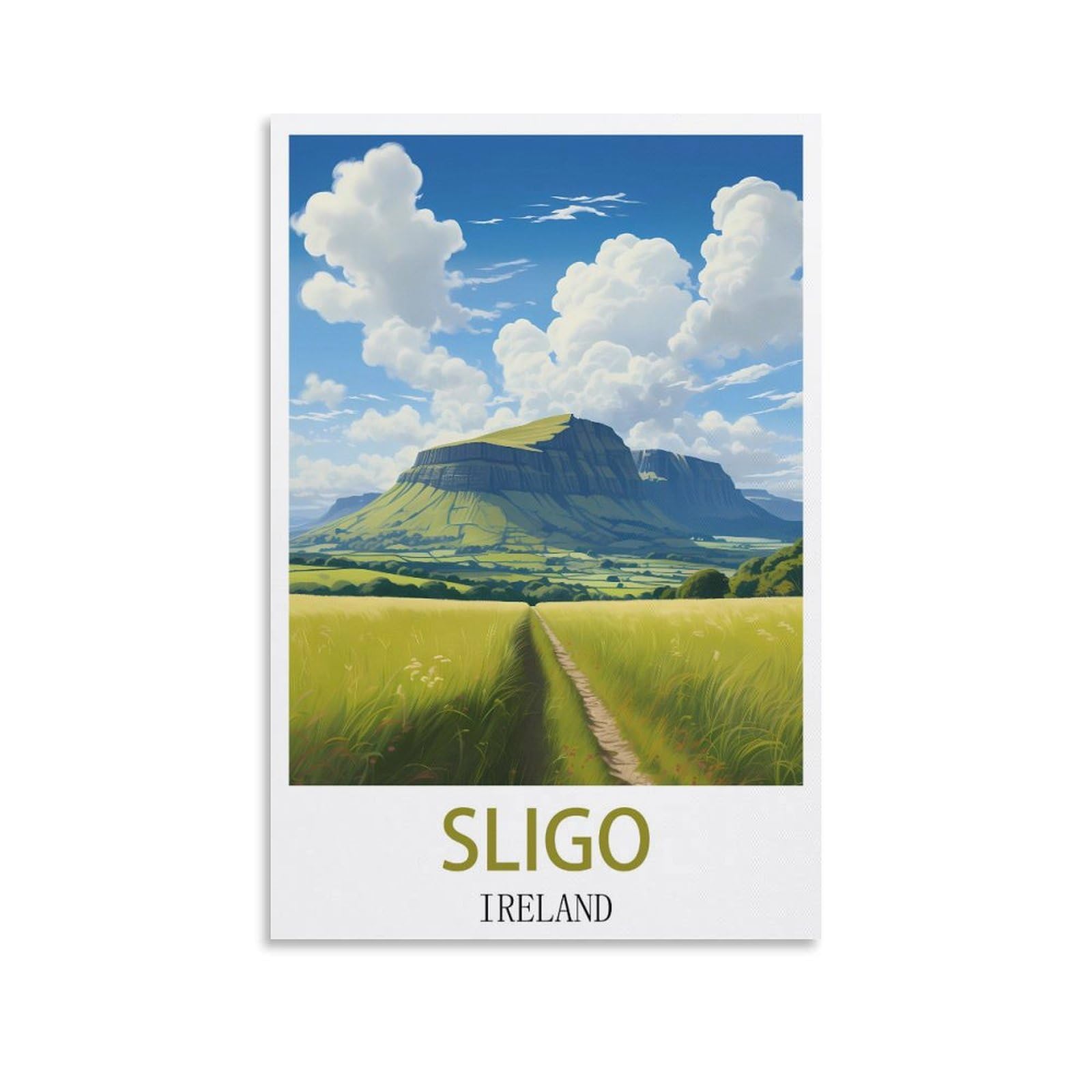 ZZHHEGN Sligo Ireland Vintage Travel Posters 08x12inch(20x30cm) Canvas Art Poster And Wall Art Picture Print Modern Family Bedroom Decor Posters