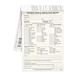 J. J. Keller Detailed Driver's Vehicle Inspection Report (Pre- & Post-Trip) Meets FMCSR Requirements, Book Format with 31 Sets, 2-Ply Carbonless, 5.5