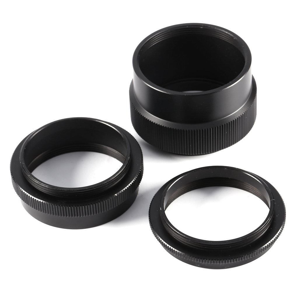 Zunate Pierścień do przedłużania makro zawiera 3 rurki przedłużające – 9 mm, 16 mm, 30 mm adaptery – do Twojego filmu i cyfrowego aparatu