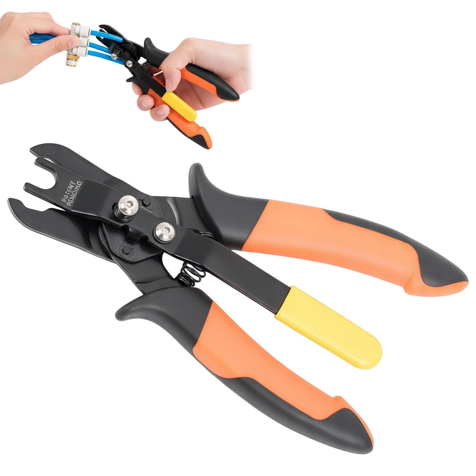 Push to Connect Fittings Air Line Pliers Disconnect Tool,Air Line Disconnect Tools Kit for 1/4”, 5/16”, 3/8”, 1/2” (6mm, 8mm,10mm,12mm),Quick Connect Release Pliers,Push Fitting Removal