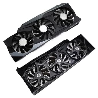Graphics Card RTX3080 Video Card Heatsink Compatible with RTX 3080 RTX 3090 Gaming OC Graphics Cards Radiator Fan