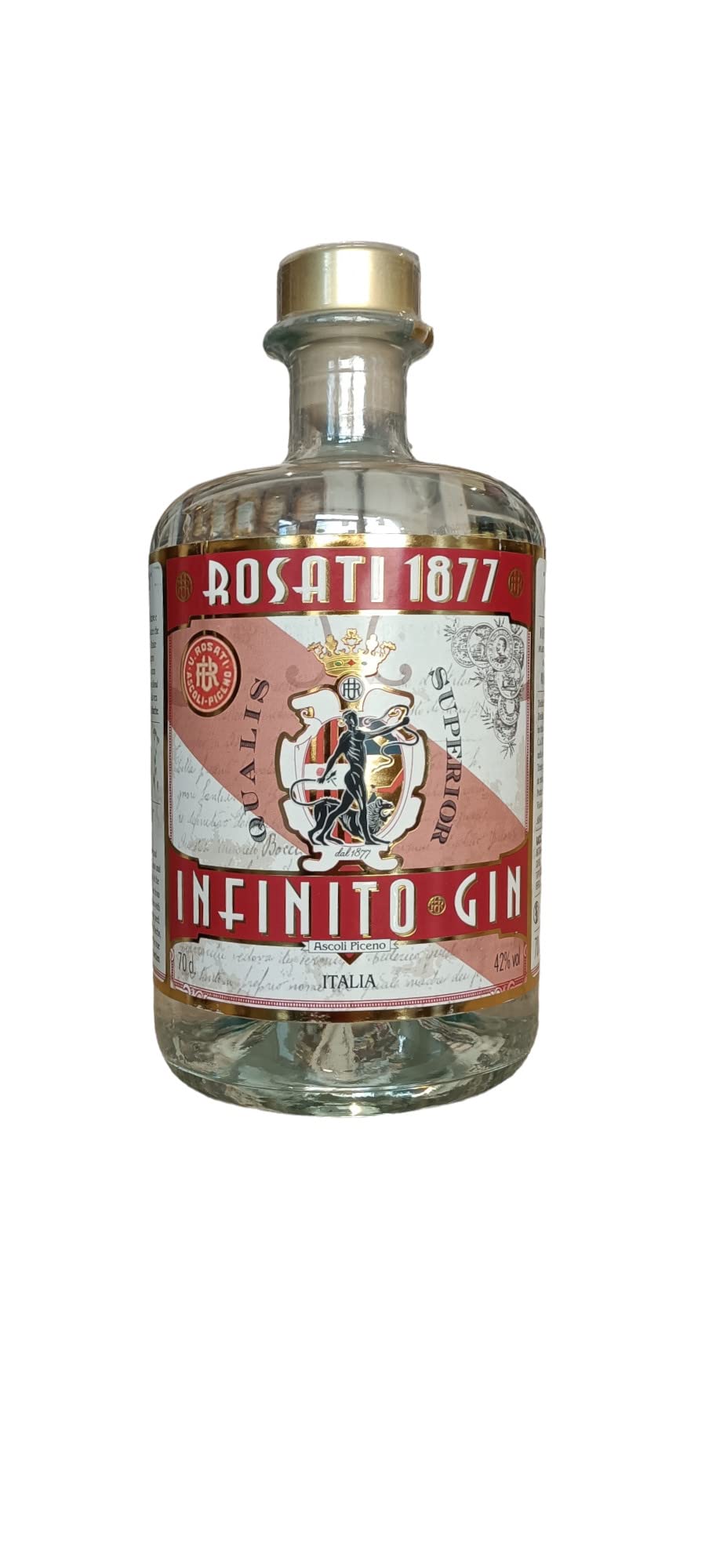 Gin Infinito Rosati Qualis Superior da 700 ml, 42% vol, gin con Anice Verde di Castignano