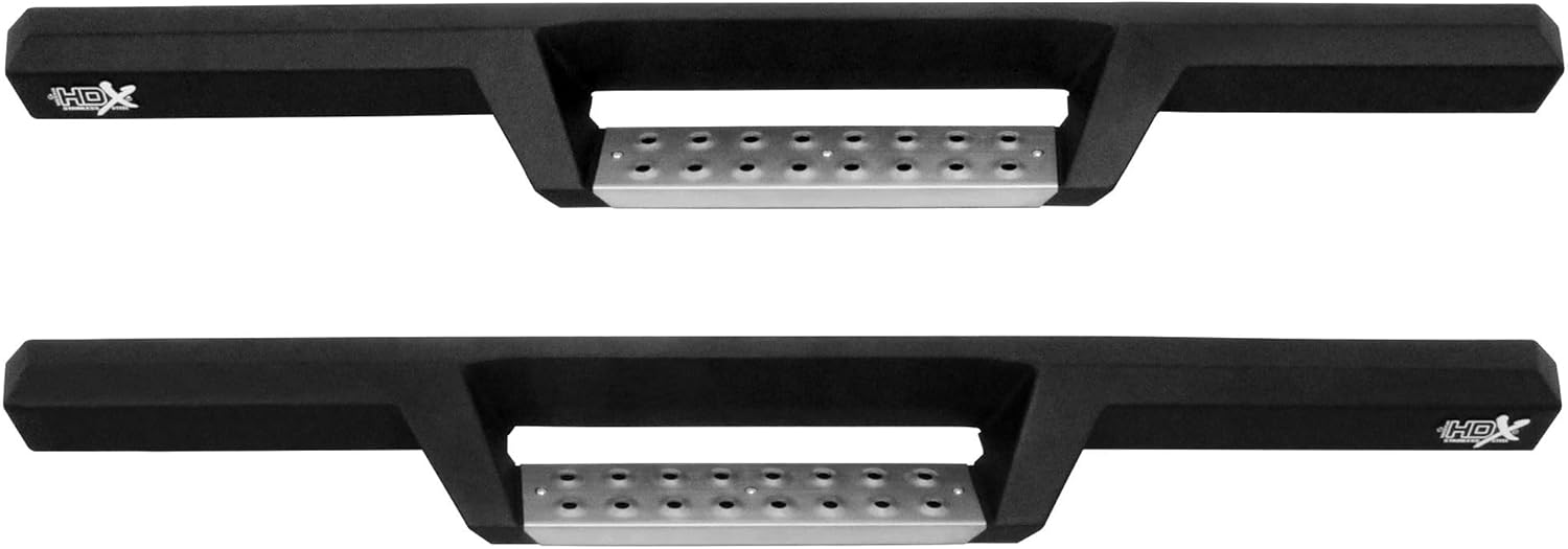 Westin 56-133152 HDX Stainless Drop Nerf Bars fits 2007-2018 Wrangler JK 2-Door Textured Black Pair