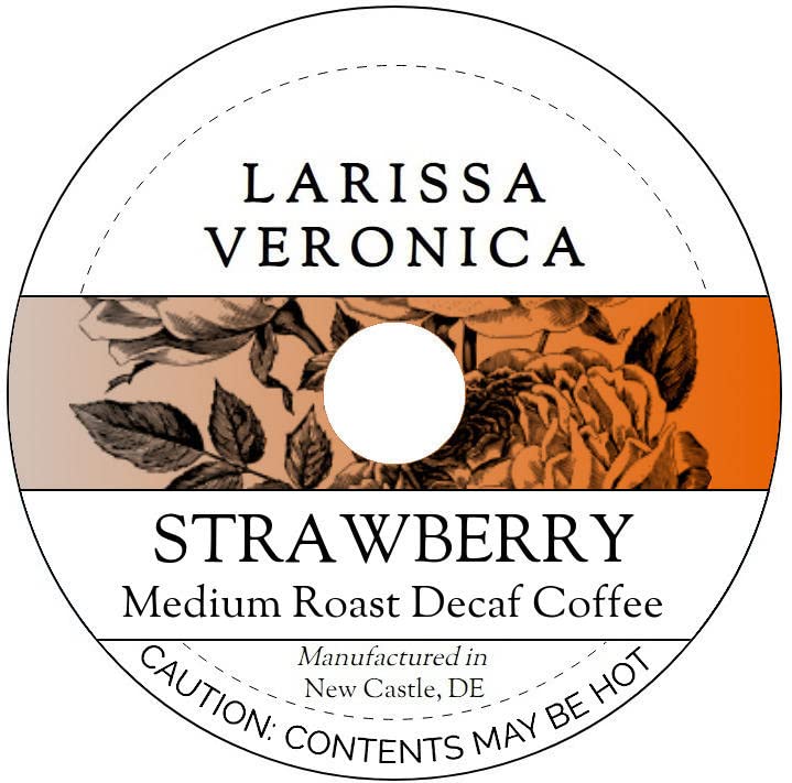 Strawberry Medium Roast Decaf Coffee (Single Serve K-Cup Pods) (Gourmet, Naturally Flavored, Whole Coffee Beans) (12 pods, ZIN: 574681) image 2