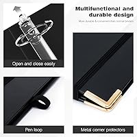 Vista 134 de Ospelelf Mini 3 Ring Binder, 2 Inch, Cute Pink Marble Binder for 5.5" x 8.5" with 5 Tab Dividers, File Folder Labels and Low Profile Clipboards